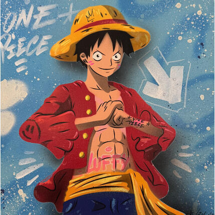 Painting Luffy by Lemoine Mael | Painting