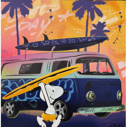 Painting Snoopy Van by Lemoine Mael | Painting