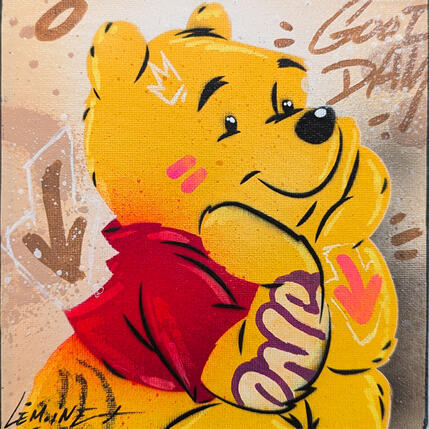 Painting Winnie by Lemoine Mael | Painting Pop-art Acrylic, Graffiti Pop icons