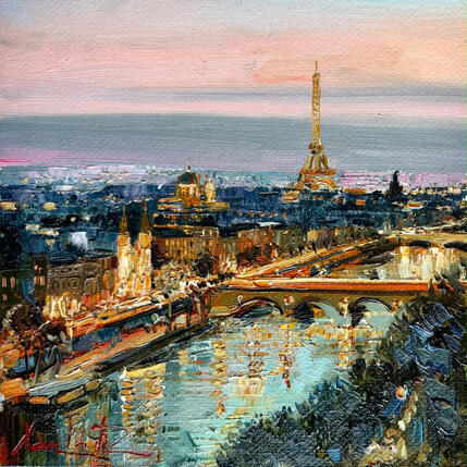 Gemälde Paris Glow von Xanlar | Gemälde