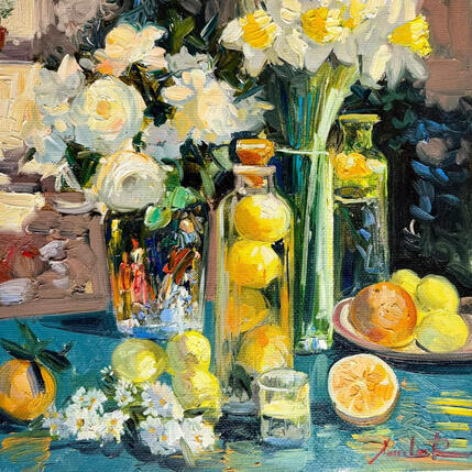 Gemälde Citrus Flowers von Xanlar | Gemälde