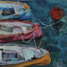Painting Tres y una boya by Fuensanta R. Urien | Painting Impressionism Marine Oil