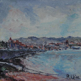 Peinture Getxo par Fuensanta R. Urien | Tableau Impressionnisme Huile Marine