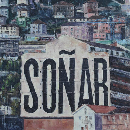 Painting Soñar... así de simple by Fuensanta R. Urien | Painting Realism Oil Urban