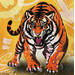 Painting Tigre by Lemoine Mael | Painting Pop-art Pop icons Graffiti Acrylic