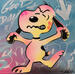 Painting Snoopy by Lemoine Mael | Painting Pop-art Pop icons Graffiti Acrylic