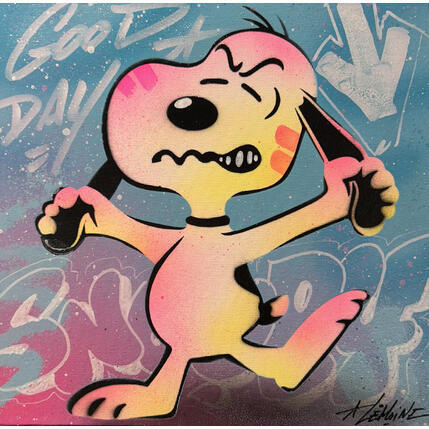 Painting Snoopy by Lemoine Mael | Painting
