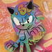 Painting Sonic by Lemoine Mael | Painting Pop-art Pop icons Graffiti Acrylic