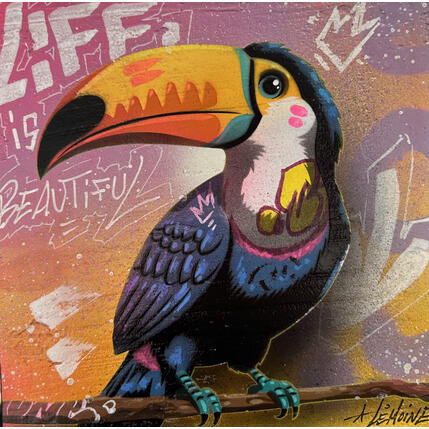Painting Toucan by Lemoine Mael | Painting