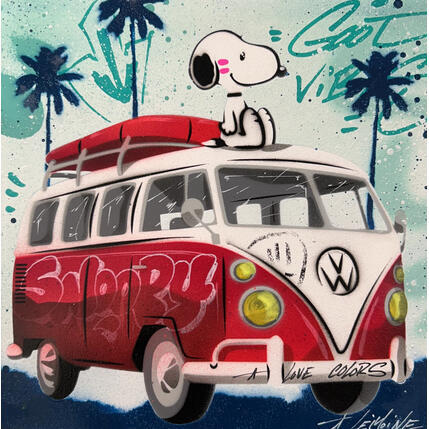 Painting Snoopy color by Lemoine Mael | Painting