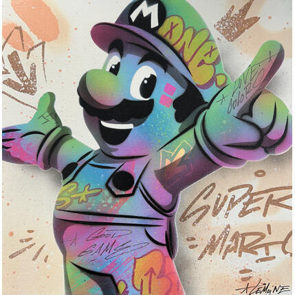 Painting Super Mario by Lemoine Mael | Painting