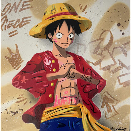 Painting Luffy by Lemoine Mael | Painting