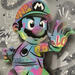 Painting Mario good game by Lemoine Mael | Painting Pop-art Pop icons Graffiti Acrylic