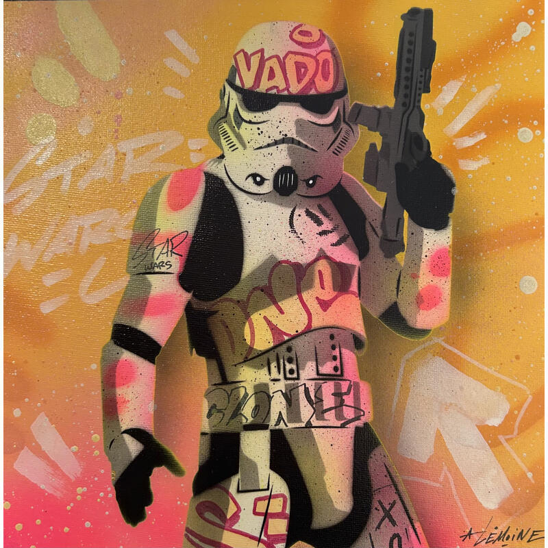 Painting Clone ready by Lemoine Mael | Painting Pop-art Pop icons Graffiti Acrylic