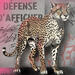 Painting Guépard by Lemoine Mael | Painting Pop-art Pop icons Graffiti Acrylic