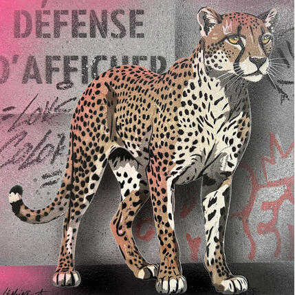 Painting Guépard by Lemoine Mael | Painting