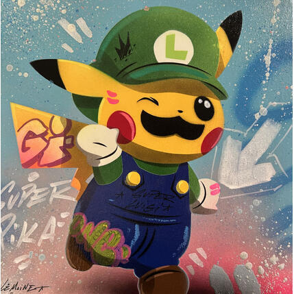 Painting Pika Luigi by Lemoine Mael | Painting