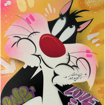 Painting Gros minet by Lemoine Mael | Painting