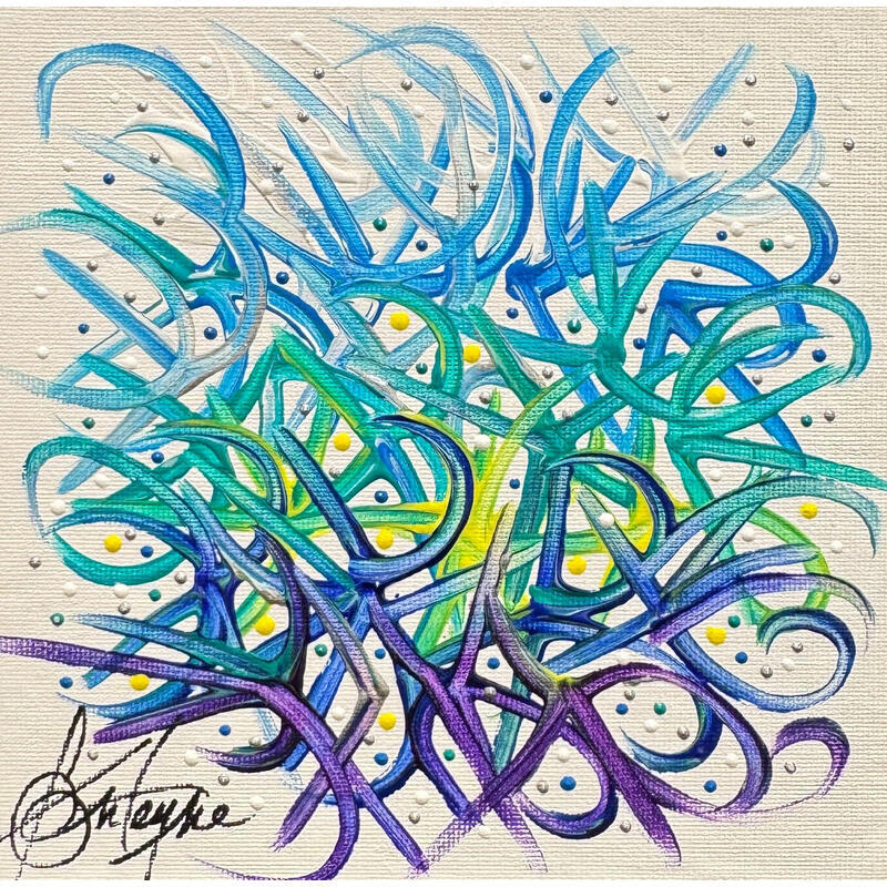 Gemälde Ta vague du coeur von Fonteyne David | Gemälde Figurativ Acryl