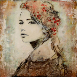 Peinture Cristina II par Bofill Laura | Tableau Figuratif Acrylique, Résine Portraits