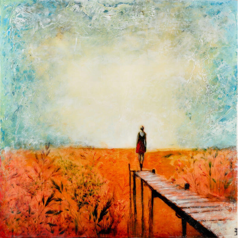 Painting En casa II by Bofill Laura | Painting Figurative Portrait Acrylic Resin