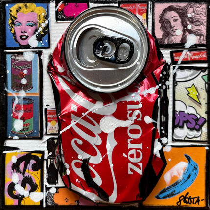 Painting POP COKE by Costa Sophie | Painting