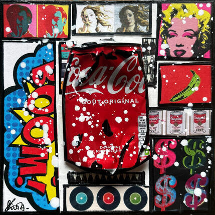 Painting POP COKE (Boom) by Costa Sophie | Painting