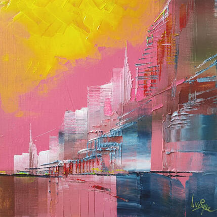 Peinture A new world par Levesque Emmanuelle | Tableau Huile