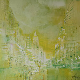 Painting La vie en vert by Levesque Emmanuelle | Painting  Oil Pop icons
