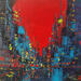 Painting Paris la nuit by Levesque Emmanuelle | Painting Oil