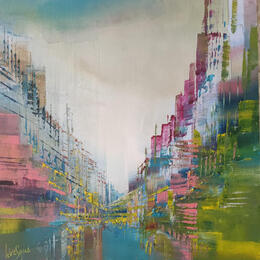 Painting Couleurs d'espoir by Levesque Emmanuelle | Painting  Oil