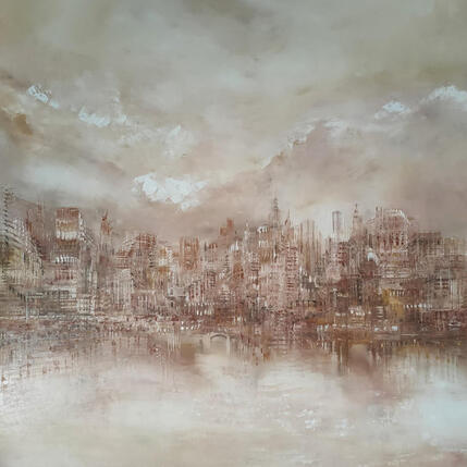 Painting Metropolitan's dream by Levesque Emmanuelle | Painting