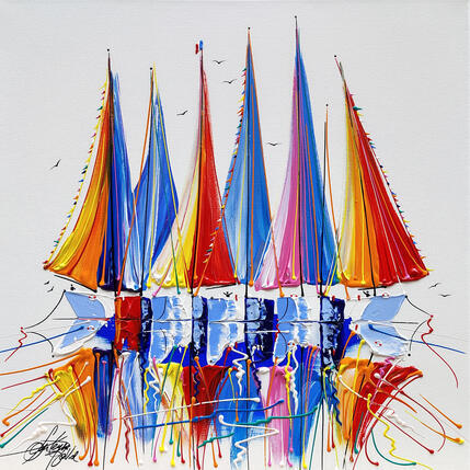 Gemälde Reflets salés et colorés von Fonteyne David | Gemälde