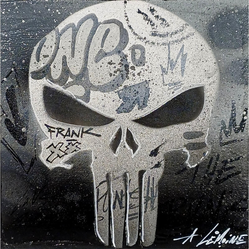 Painting Frank by Lemoine Mael | Painting Pop-art Pop icons Graffiti Acrylic