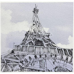 Painting Sous la dame de fer by Bailly Kévin  | Painting
