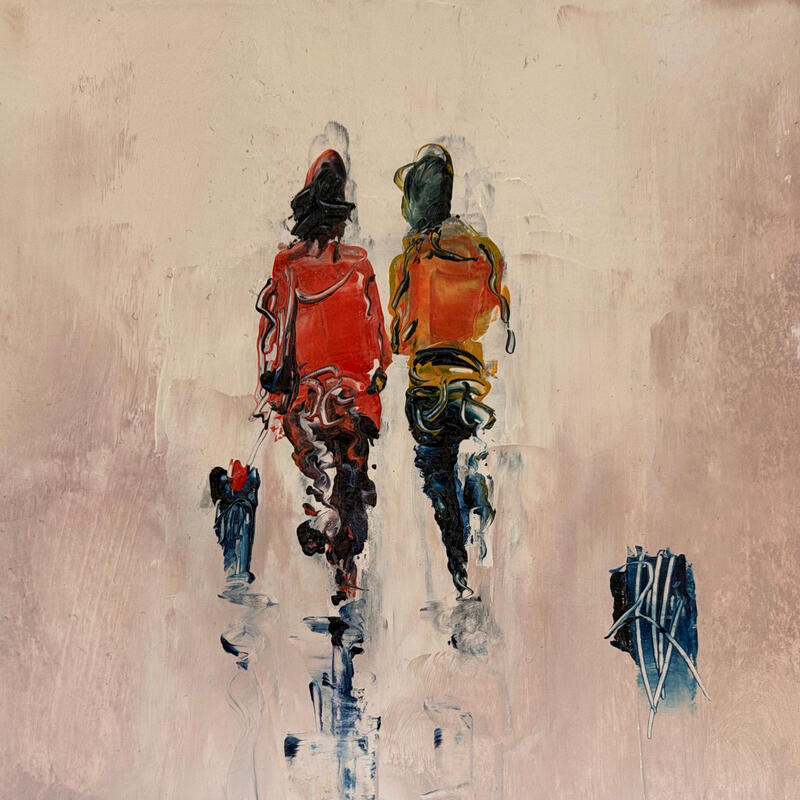 Peinture Plaisir par Raffin Christian | Tableau Figuratif Scènes de vie Huile