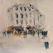 Peinture Au passage par Raffin Christian | Tableau Figuratif Urbain Huile