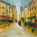 Peinture La place des Augustins par Raffin Christian | Tableau Figuratif Urbain Huile