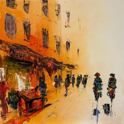 Peinture Marchands par Raffin Christian | Tableau