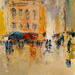 Peinture Place des Augustins par Raffin Christian | Tableau Figuratif Urbain Huile
