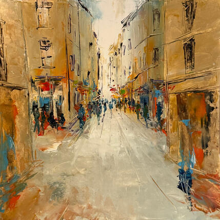 Painting Rue de la vieille ville by Raffin Christian | Painting