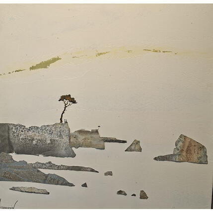Painting Cote de granit by Lemonnier | Painting Subject matter Acrylic, Zinc Landscapes