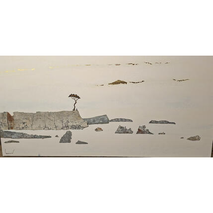 Painting Un espace de repos by Lemonnier | Painting Subject matter Acrylic, Zinc Landscapes