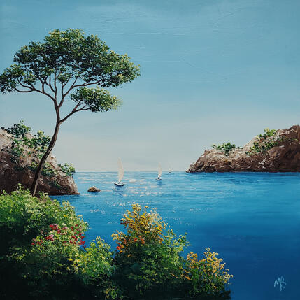 Painting Sans voix by Blandin Magali | Painting Figurative Oil Landscapes