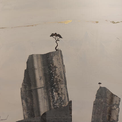 Painting No border (blanc) by Lemonnier | Painting Subject matter Acrylic, Zinc Landscapes