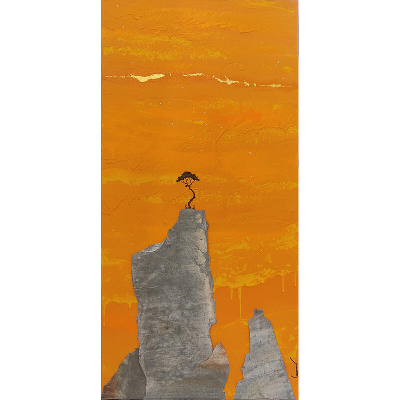 Painting Métamorphique by Lemonnier | Painting Subject matter Acrylic, Zinc Landscapes