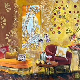Painting Birdy by Romanelli Karine | Painting