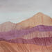 Painting The color of distance 1 by Vazquez Laila | Painting Abstract Landscapes Watercolor Textile