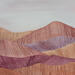 Painting The color of distance 3 by Vazquez Laila | Painting Abstract Landscapes Watercolor Textile