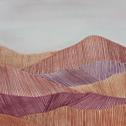 Painting The color of distance 3 by Vazquez Laila | Painting Abstract Textile, Watercolor Landscapes